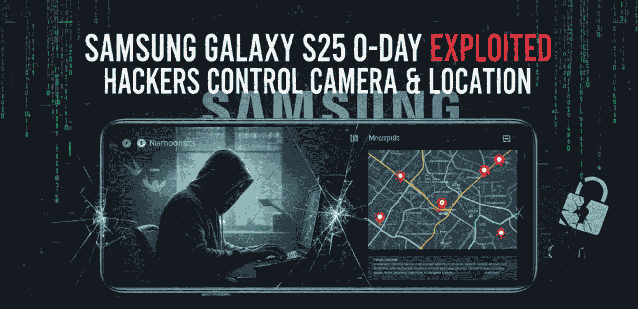 Samsung Galaxy S25 0-Day Exploited – Hackers Control Camera & Location