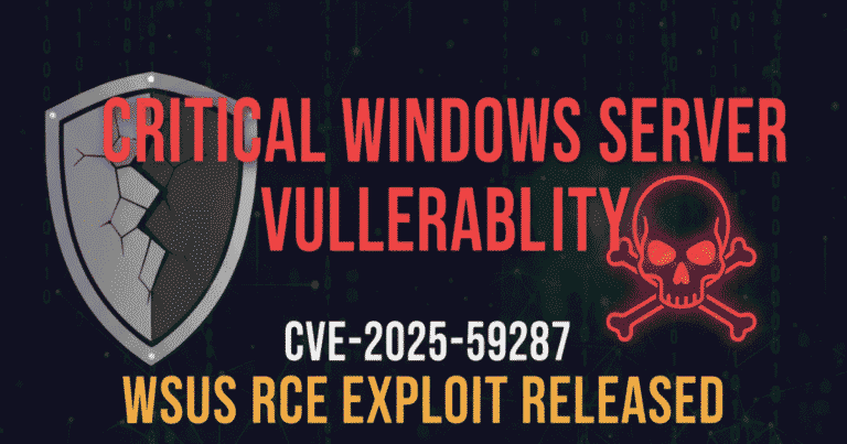 WSUS RCE Vulnerability: Fix CVE-2025-59287 Patch