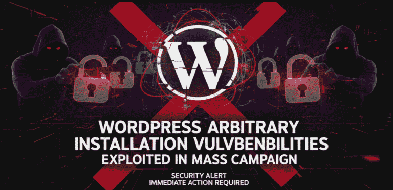 WordPress Arbitrary Installation Vulnerabilities Exploited in Mass Campaign