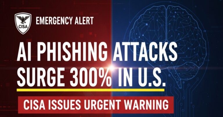 AI Phishing Attacks Surge 300% in US: CISA Alert Report