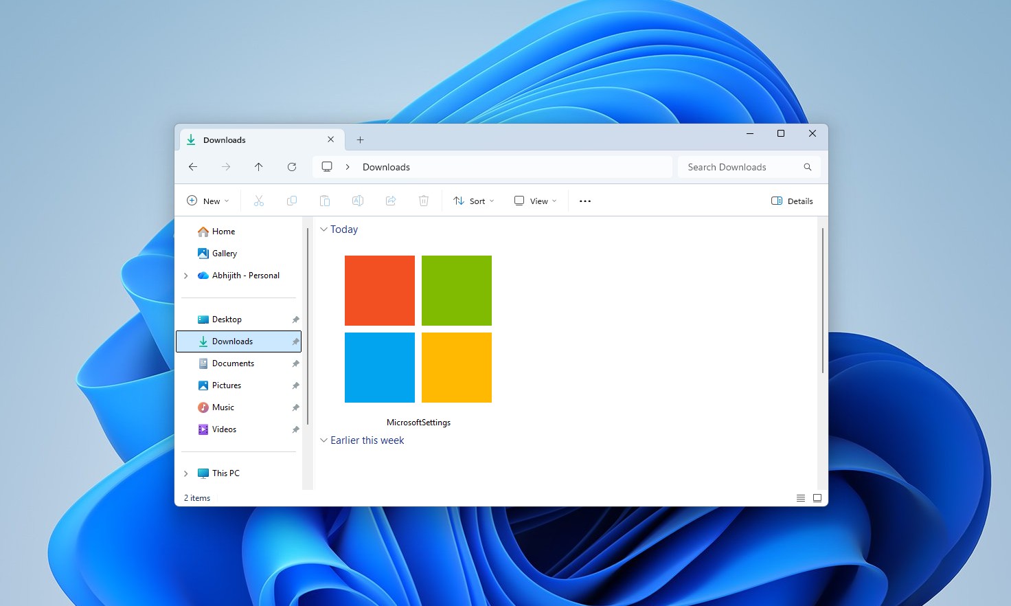 MicrosoftSettings.exe file found in Windows 11 Downloads folder pushing Bing search extension