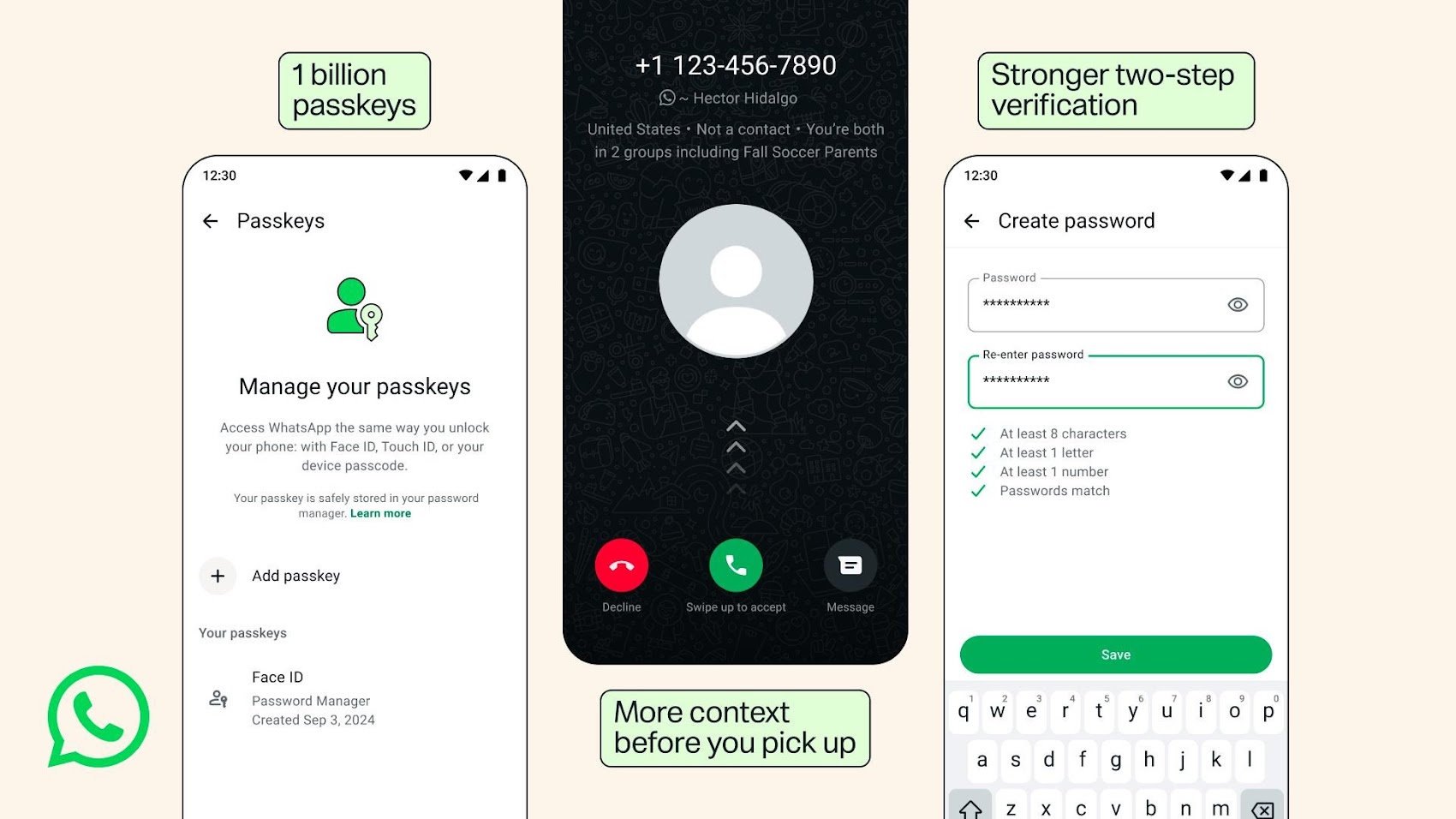 whatsapp security update 2026 multiple passkeys