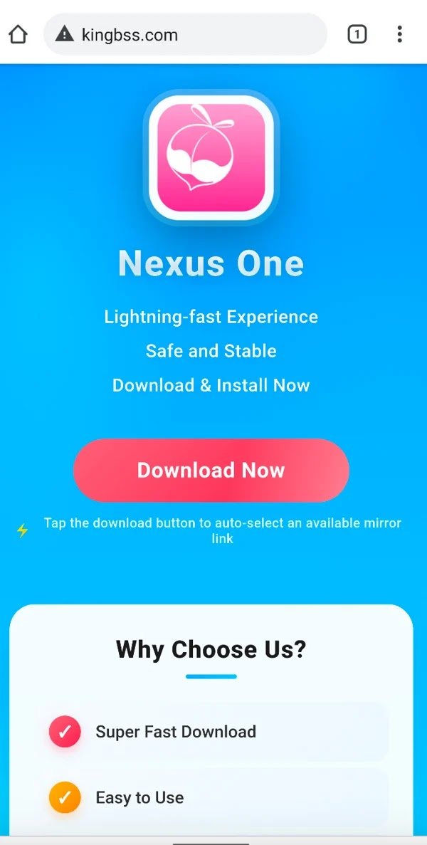 Phishing website distributing RatHat Android malware through a fake Nexus One download page