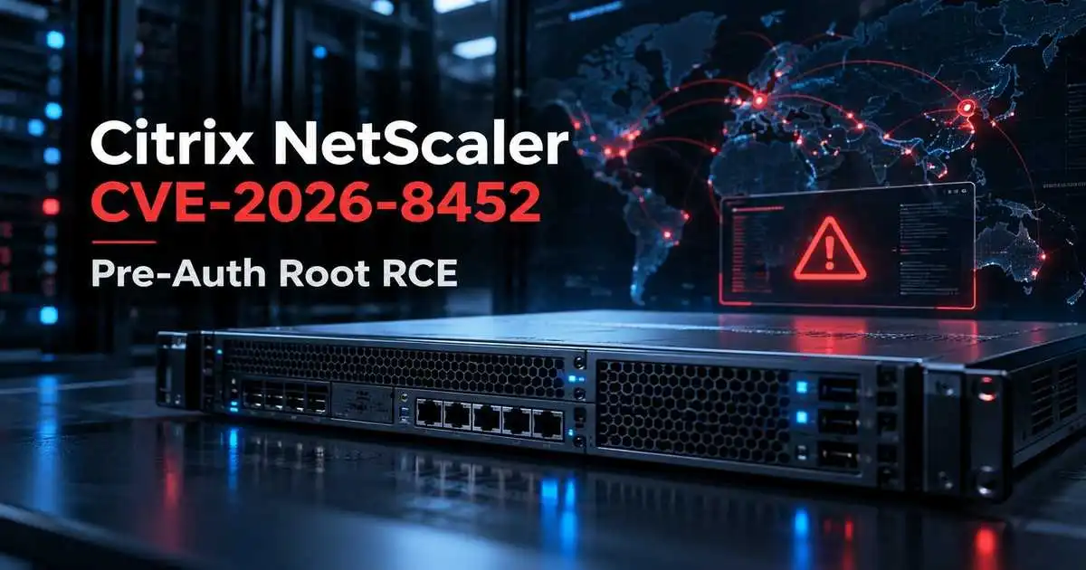 Citrix NetScaler CVE-2026-8452 Flaw Enables Pre-Auth Root RCE