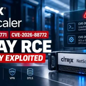 Citrix NetScaler CVE-2026-88771 and CVE-2026-88772 Actively Exploited for RCE