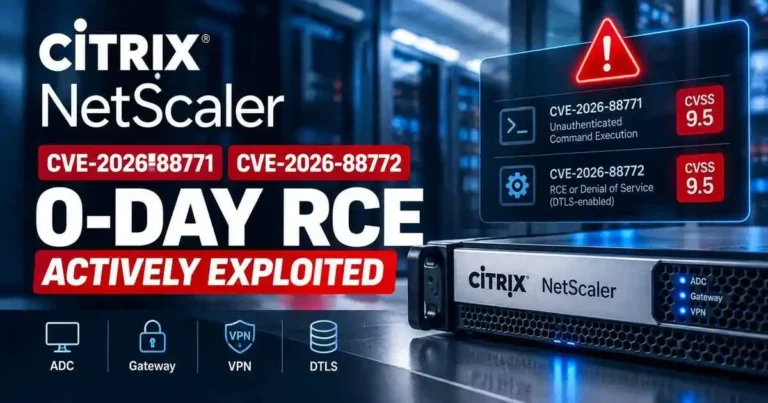 Citrix NetScaler CVE-2026-88771 and CVE-2026-88772 Actively Exploited for RCE
