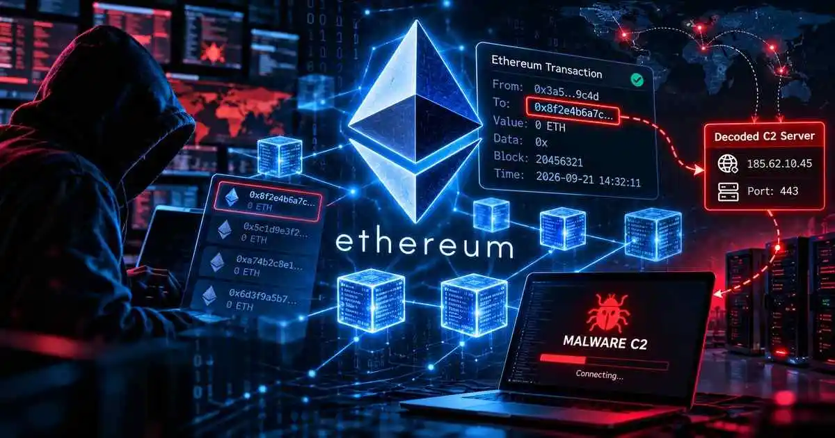 Hackers Use Ethereum as a Secret Messaging System for Malware C2