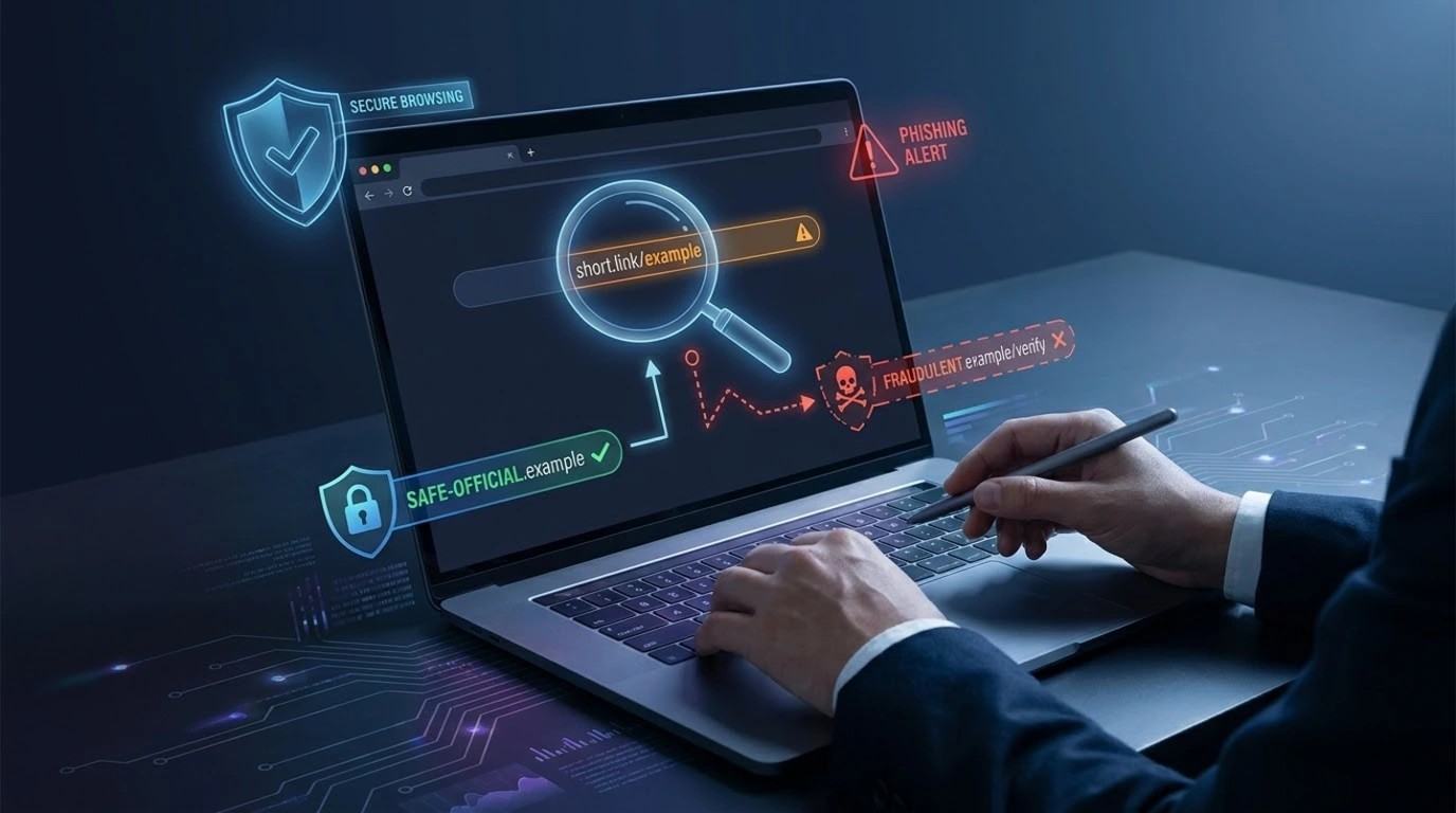 evaluating suspicious and compressed links to prevent phishing and malicious code downloads