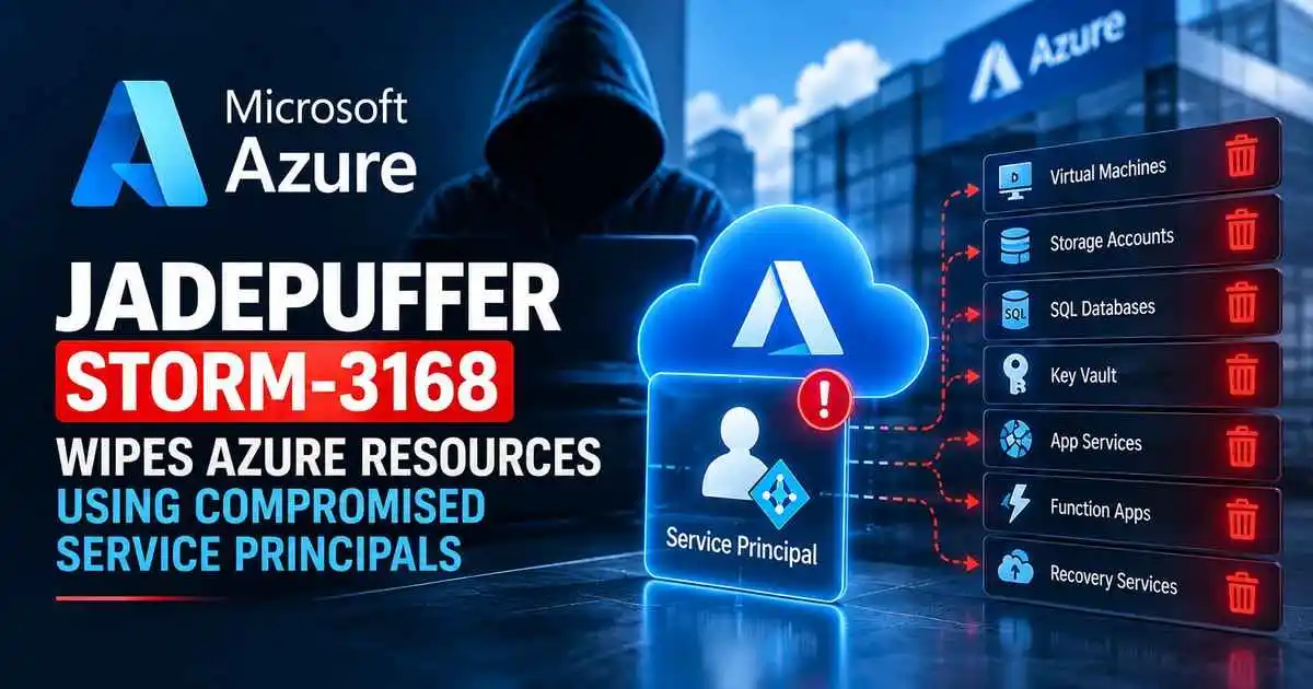 JadePuffer Storm-3168 Wipes Azure Resources Using Compromised Service Principals