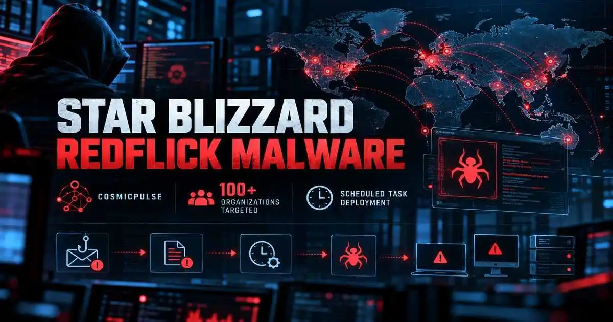 Star Blizzard Uses RedFlick to Deploy CosmicPulse Malware in New Phishing Campaigns