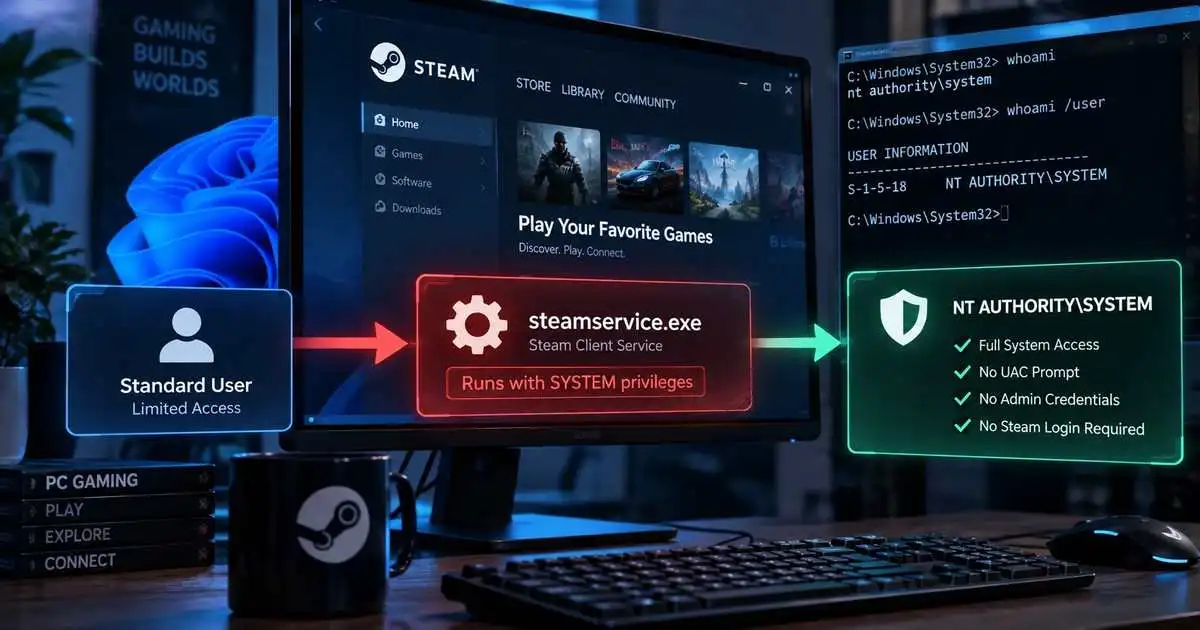BrokenPipe Steam Vulnerability Can Give Windows Users SYSTEM Privileges