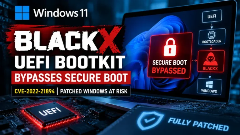 BlackX UEFI Bootkit Bypasses Secure Boot on Fully Patched Windows Systems