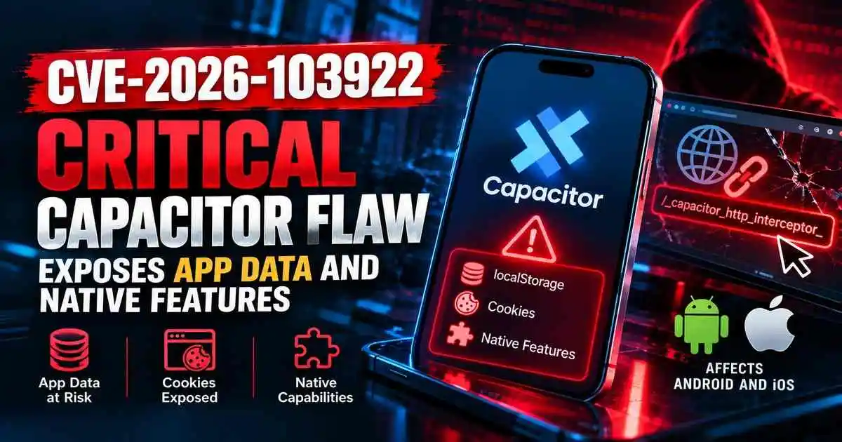 CVE-2026-103922: Critical Capacitor Flaw Exposes App Data