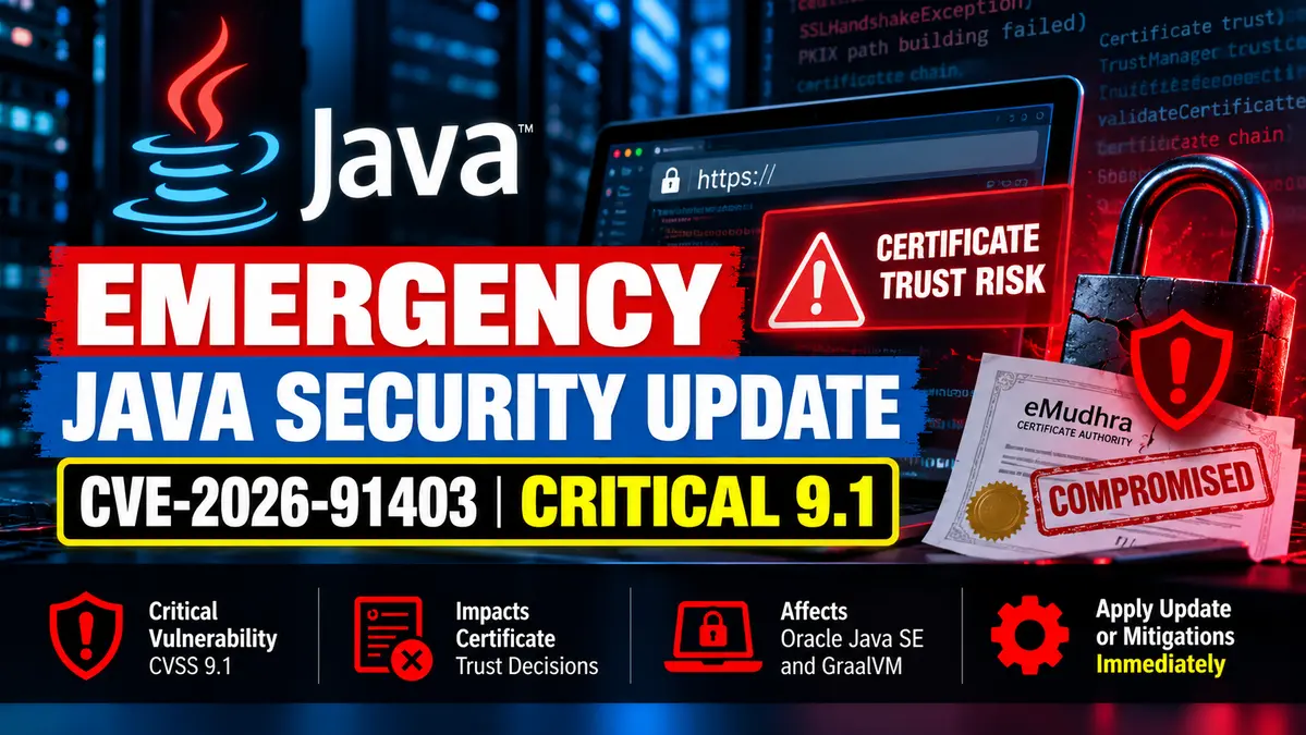 Oracle Issues Emergency Java Update for Critical CVE-2026-91403 HTTPS Trust Flaw