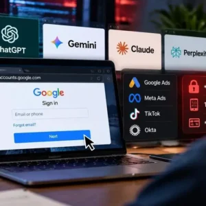 Fake ChatGPT and Gemini Sites Steal Ad Accounts and MFA Codes
