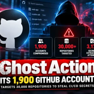 GhostAction Hits 1,900 GitHub Accounts and 30,000 Repositories