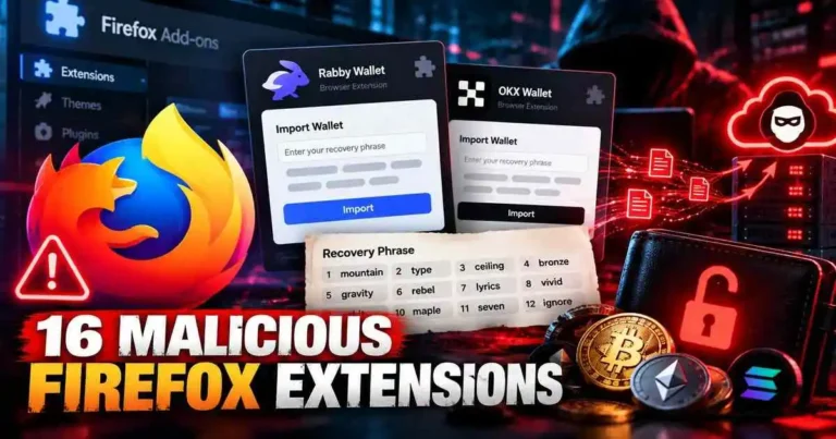 16 Malicious Firefox Extensions Steal Crypto Wallet Recovery Phrases