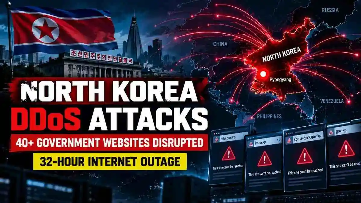 North Korea DDoS Attacks Disrupt 40+ Government Websites for 32 Hours