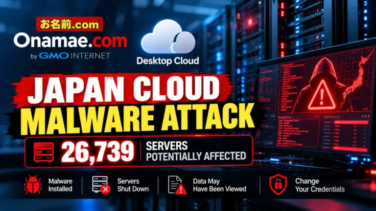 Hackers Plant Malware on Onamae Cloud Servers, 26,739 at Risk