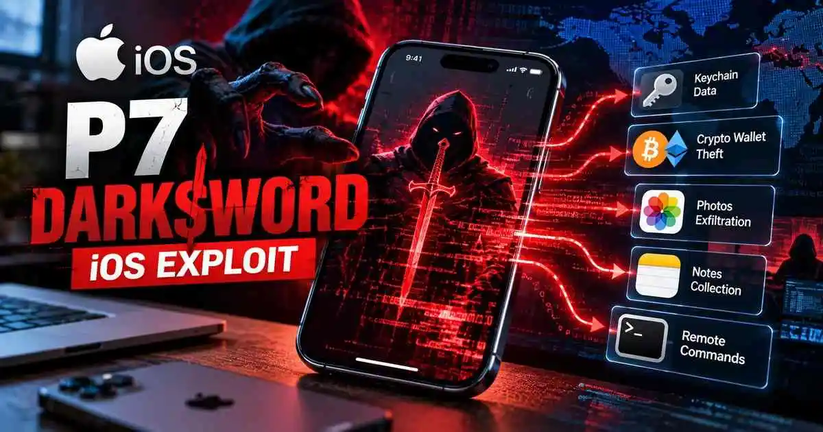 P7 DarkSword iOS Exploit Adds Crypto Wallet Theft and Remote Commands