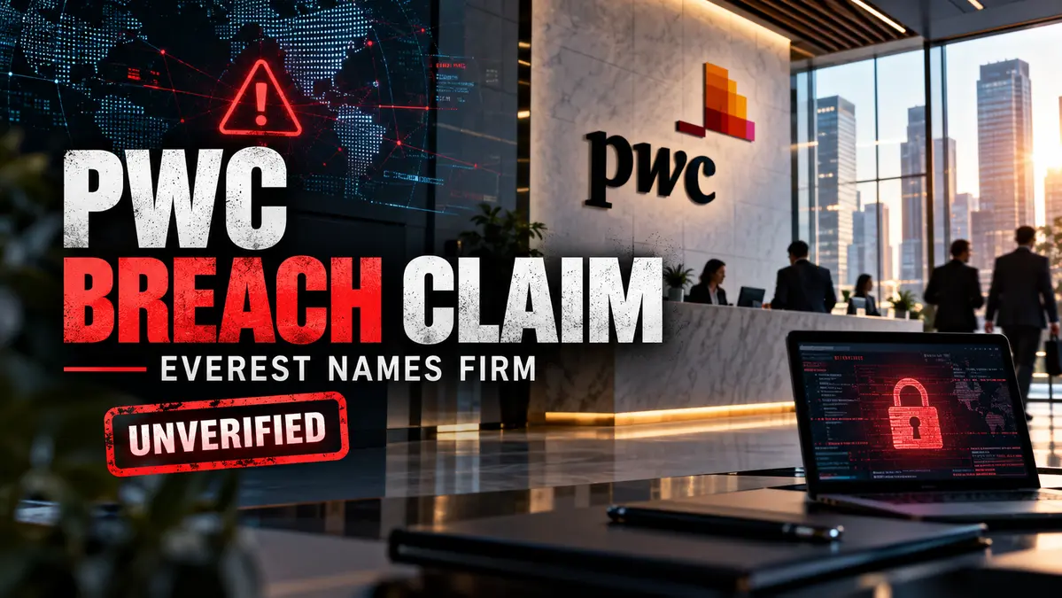 PwC Data Breach Claim Surfaces as Everest Ransomware Group Names Firm