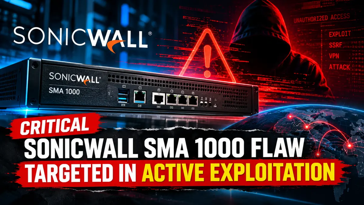 Critical SonicWall SMA 1000 Flaw Targeted in Exploitation Attempts