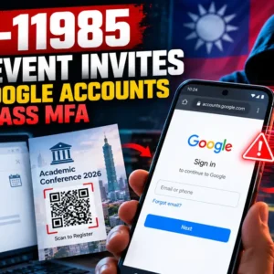 UAT-11985 Fake Event Invites Steal Google Accounts Through AitM Phishing