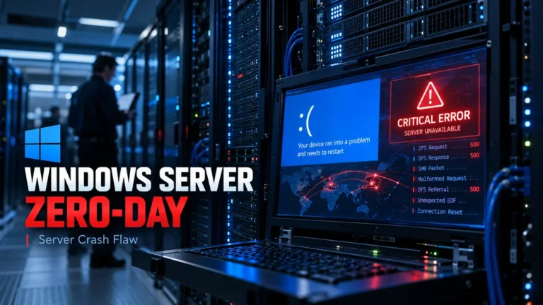 Windows Server Zero-Day Can Crash Servers With a Single Packet