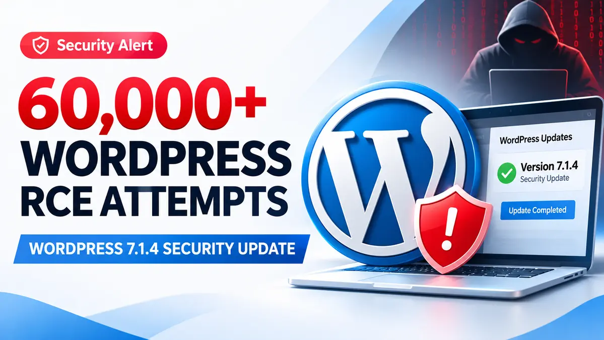 WordPress RCE Attacks Surge Past 60,000 as Hackers Target Core Updates