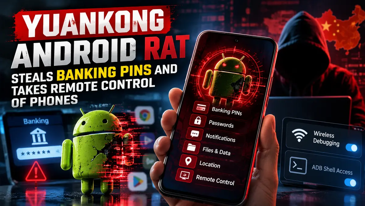 YuanKong Android RAT Steals Banking PINs and Takes Remote Control of Phones